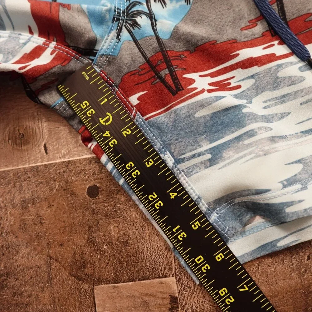 Hurley‎ XL Swim Trunks – Men's XL Tropical Island Print Board Shorts